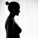 Silhouette einer Person vor der Gewichtsabnahme