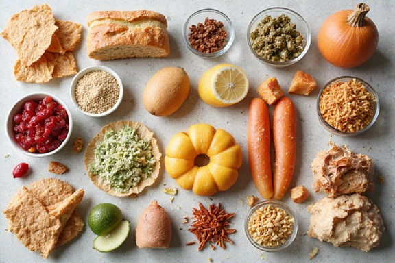 Diverse Nahrungsmittel, die bei verschiedenen Krankheiten helfen