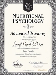 Nachweis für Fortbildung in Ernährungspsychologie