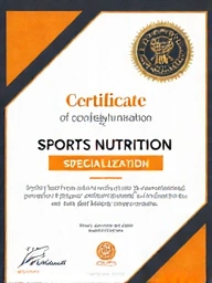 Zertifikat für Sporternährung